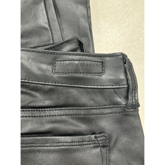 Social Standard By Sanctuary Ankle Skinny Pants Size 14 Black Viscose & Nylon - Picture 7 of 7